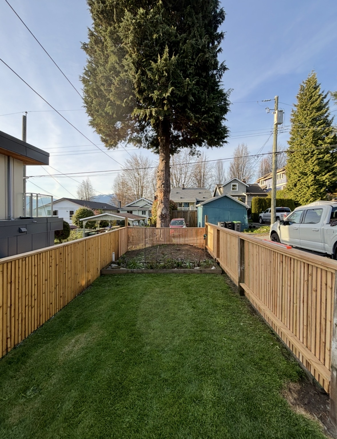 Custom Vertical Slat Cedar Fence 2