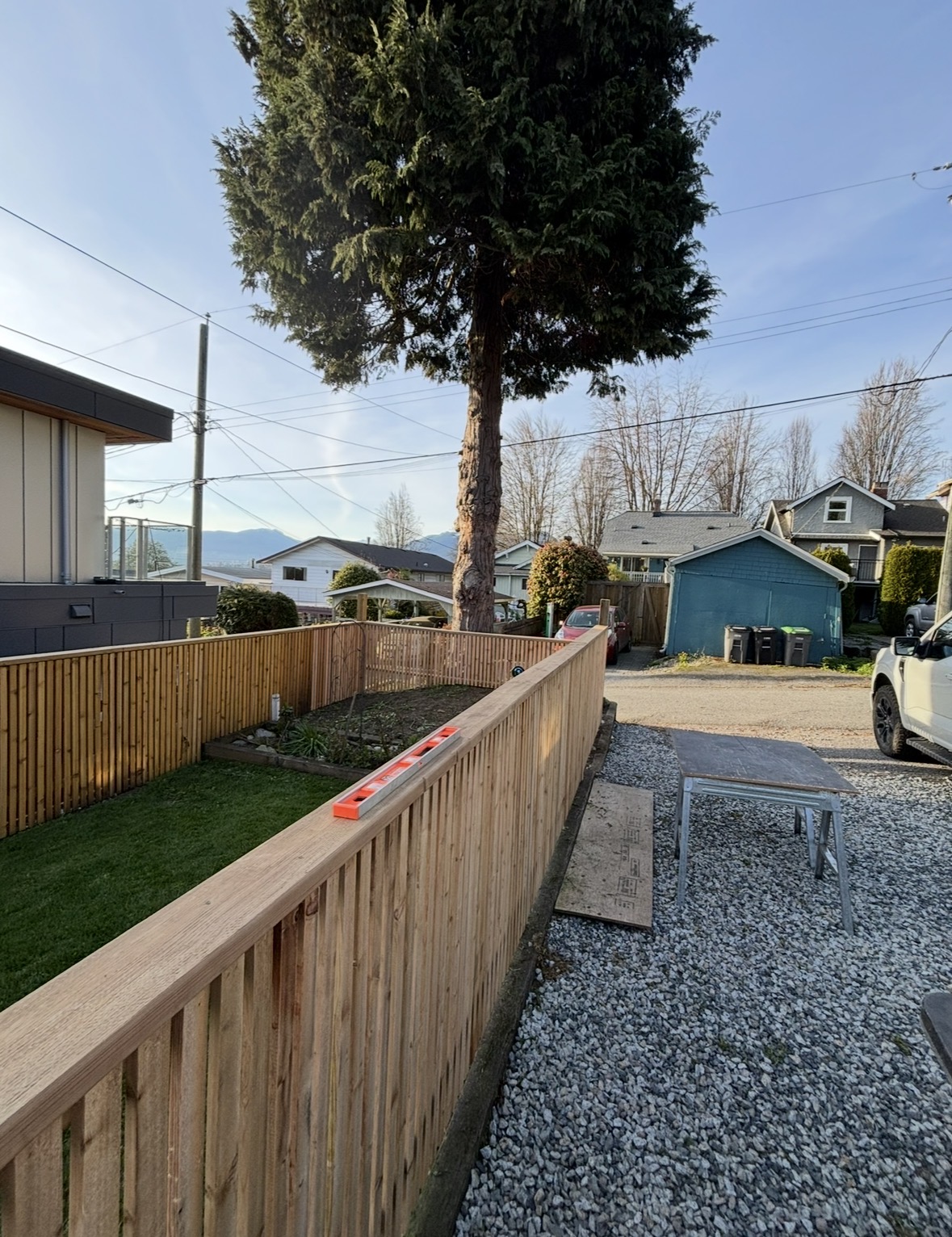 Custom Vertical Slat Cedar Fence 3